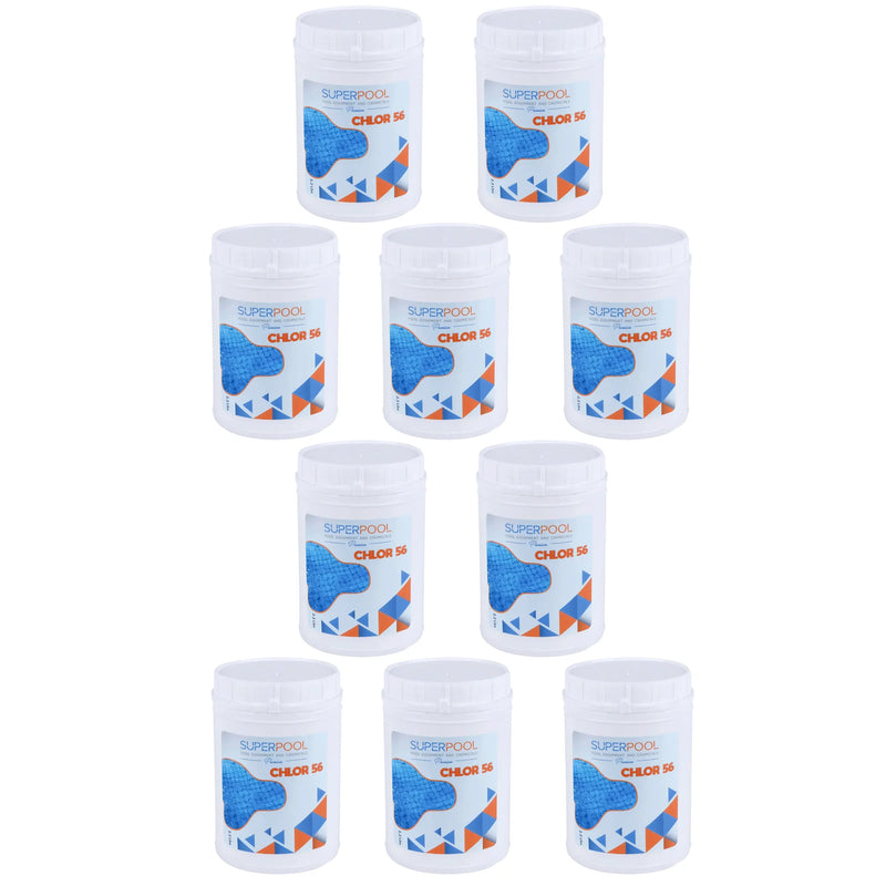 SUPERPOOL™ - 56% AVAILABLE CHLORINE GRANULES - 10 PACK - 22 LBS