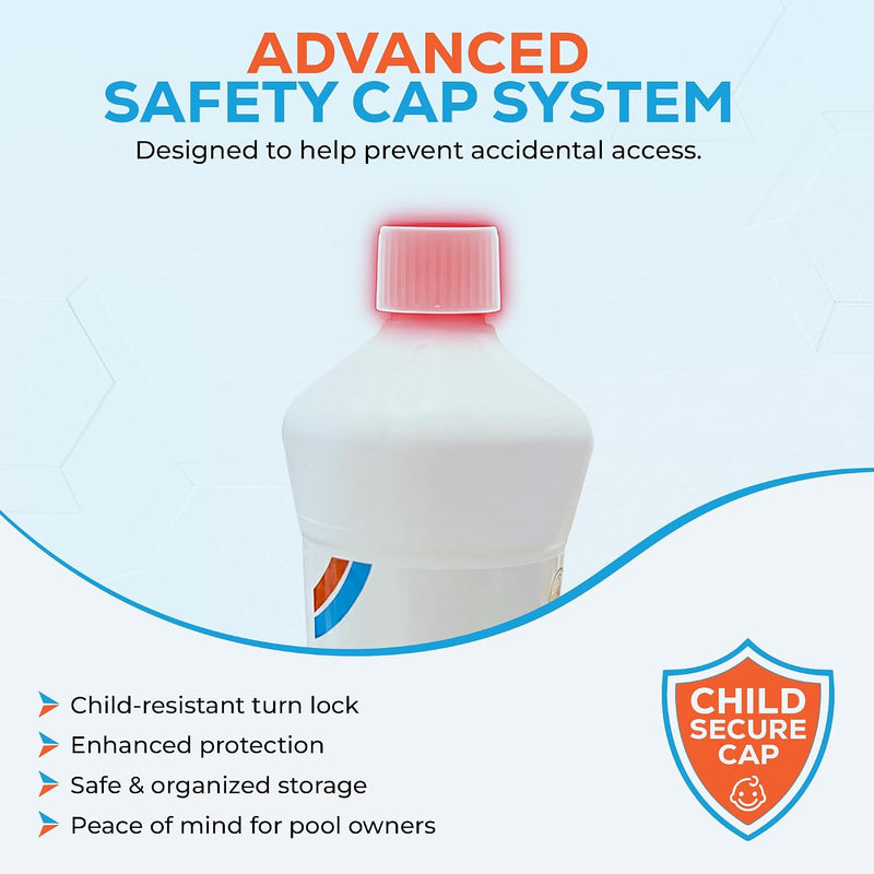 SUPERPOOL™ - Pool & Spa Stain and Scale Control, Hard Water Metal Stain Remover, 1 Quart