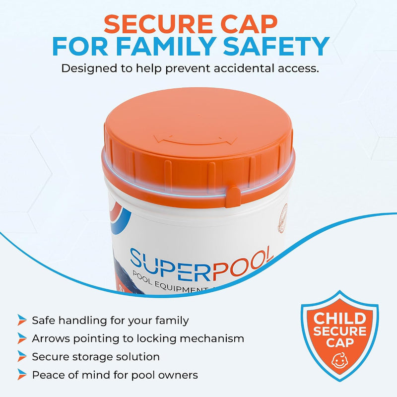 SUPERPOOL™ - pH Up for Swimming Pools, Hot Tubs & Spas, Fast Dissolving Granules, 2.2 lb