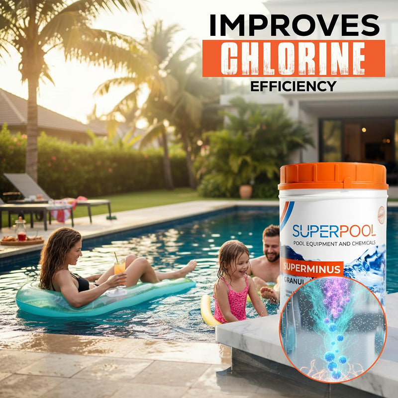 SUPERPOOL™ -pH Down for Pools, Spas & Hot Tubs, Granular pH Decreaser