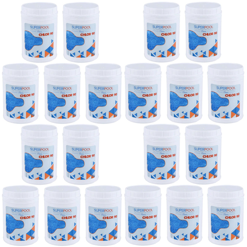SUPERPOOL™ - 90% AVAILABLE CHLORINE GRANULES – 50 PACK- 110 LBS
